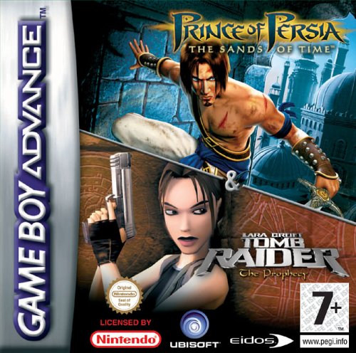 2 in 1 - Prince of Persia - The Sands of Time & Tomb Raider - The Prophecy (E)(Independent) Box Art