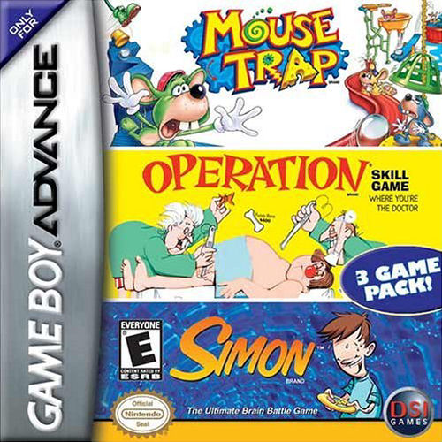 3 in 1 - Mousetrap & Simon & Operation (U)(Independent) Box Art