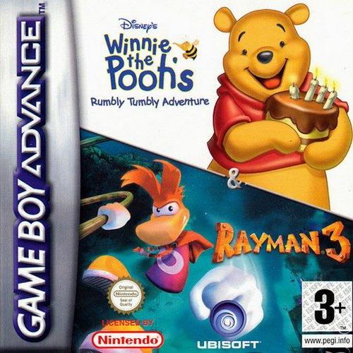 2 in 1 - Winnie the Pooh's Rumbly Tumbly Adventure & Rayman 3 (E)(Independent) Box Art