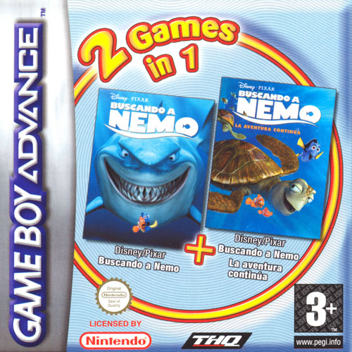 2 in 1 - Finding Nemo & Finding Nemo - The Continuing Adventures (E)(Independent) Box Art