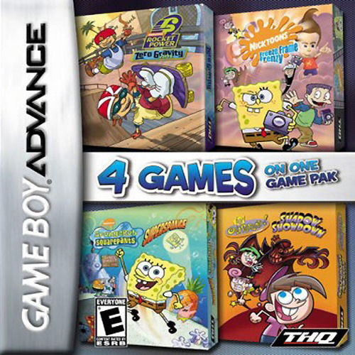 4 Games On One Game Pak - Nickelodeon (U)(Sir VG) Box Art