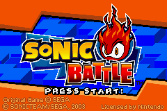 2 in 1 - Sonic Advance & Sonic Battle (E)(Rising Sun) Snapshot