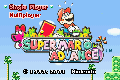 Super Mario Advance (U)(Eurasia) Title Screen