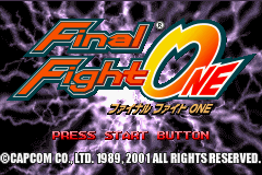Final Fight One (J)(Eurasia) Title Screen