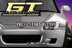 GT Advance - Championship Racing (U)(The Corporation) Title Screen
