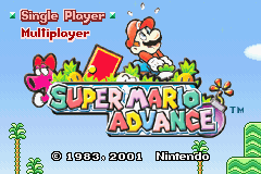 Super Mario Advance (E)(Cezar) Title Screen