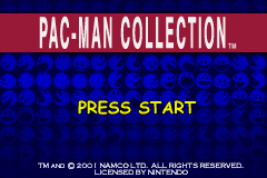 Pac-Man Collection (U)(Mode7) Title Screen