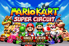 Mario Kart - Super Circuit (U)(Inferno) Title Screen