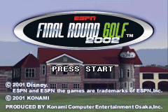 ESPN Final Round Golf 2002 (U)(Mode7) Title Screen