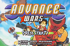 Advance Wars (U)(Mode7) Title Screen