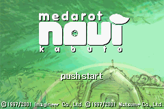 Medarot Navi - Kabuto Version (J)(Eurasia) Title Screen