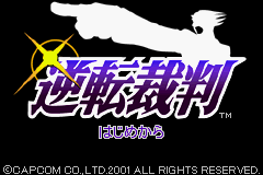 Gyakuten Saiban (J)(Lightforce) Title Screen