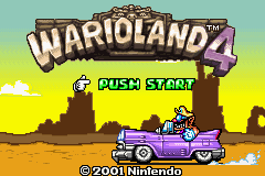 Wario Land 4 (E)(Mode7) Title Screen
