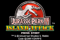 Jurassic Park III - Island Attack (U)(Mode7) Title Screen