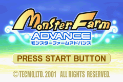Monster Farm Advance (J)(Cezar) Title Screen