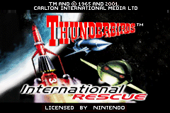 Thunderbirds - International Rescue (E)(Venom) Title Screen