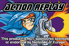 Action Replay GBX (E)(Independent) Title Screen