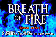 Breath of Fire (U)(Mode7) Title Screen