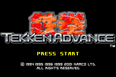 Tekken Advance (J)(Eurasia) Title Screen
