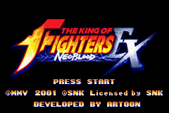 The King Of Fighters EX - NeoBlood (J)(MegaD) Title Screen