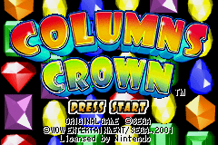 Columns Crown (U)(Lord Moyne) Title Screen