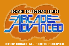 Konami Collector's Series - Arcade Advanced (U)(Mode7) Title Screen