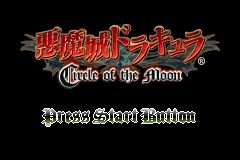 Akumajou Dracula - Circle of the Moon (C)(Titan) Title Screen