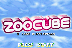 ZooCube (U)(Mode7) Title Screen