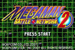 MegaMan Battle Network 2 (U)(Mode7) Title Screen
