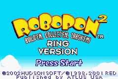 Robopon 2 - Ring Version (U)(Mode7) Title Screen