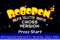 Robopon 2 - Cross Version (U)(Mode7) Title Screen