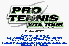Pro Tennis WTA Tour (E)(Patience) Title Screen