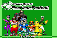 Disney Sports American Football (J)(Patience) Title Screen