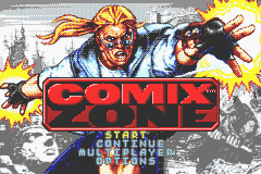 Comix Zone (E)(Independent) Title Screen