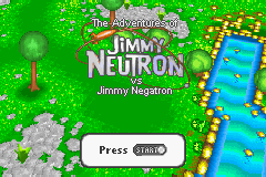 Jimmy Neutron vs. Jimmy Negatron (U)(Venom) Title Screen