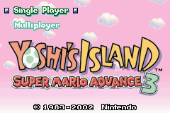 Yoshi's Island - Super Mario Advance 3 (E)(Menace) Title Screen