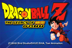 Dragon Ball Z - The Legacy of Goku (E)(Polla) Title Screen