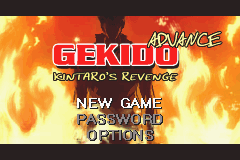 Gekido Advance - Kintaro's Revenge (E)(Squirrels) Title Screen
