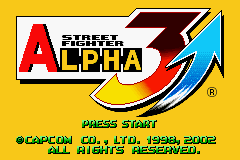 Street Fighter Alpha 3 (E)(Quartex) Title Screen