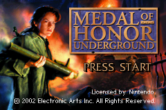 Medal of Honor - Underground (U)(Mode7) Title Screen