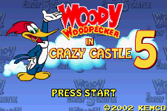 Woody Woodpecker In Crazy Castle 5 (E)(Mode7) Title Screen