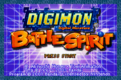 Digimon Battle Spirit (U)(Noitami) Title Screen