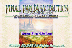 Final Fantasy Tactics Advance (J)(Eurasia) Title Screen