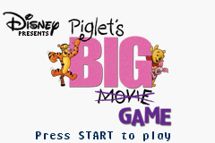 Disney's Piglet's Big Game (U)(Eurasia) Title Screen
