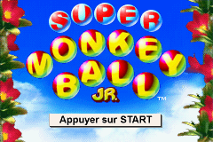 Super Monkey Ball Jr. (E)(Patience) Title Screen