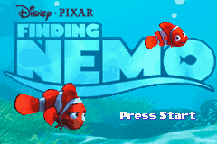 Finding Nemo (U)(Mode7) Title Screen
