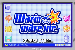 Wario Ware Inc (U)(Precision) Title Screen