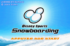 Disney Sports Snowboarding (E)(Patience) Title Screen