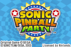 Sonic Pinball Party (U)(Venom) Title Screen