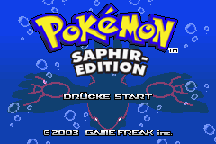 Pokemon Saphir (G)(Squirrels) Title Screen